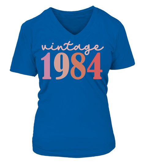Vintage 1984 V-neck T-Shirt Woman