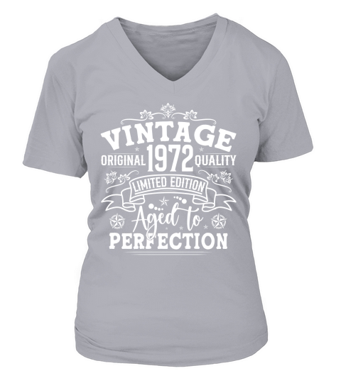Vintage Birthday TShirt Design Bundle 1972 V-neck T-Shirt Woman
