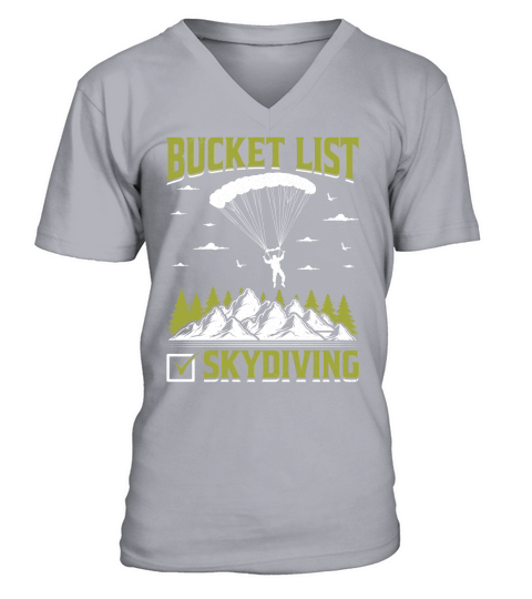 Bucket list skydiving 03 V-Neck T-shirt
