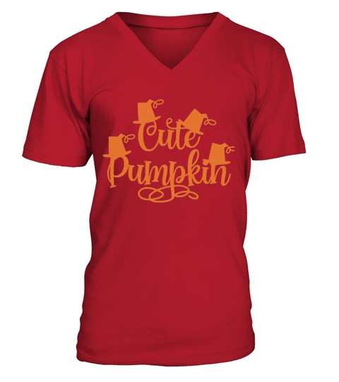 Cute pumpkin 7 V-Neck T-shirt