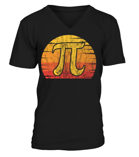 PI Day 2022 Math Lover Mathematics Retro Vintage V-Neck T-shirt