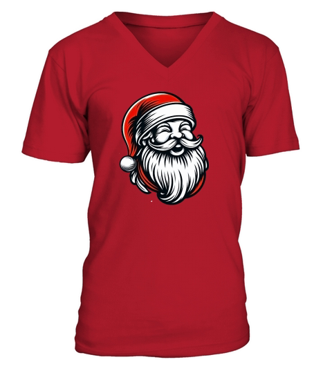 santa claus 9 V-Neck T-shirt