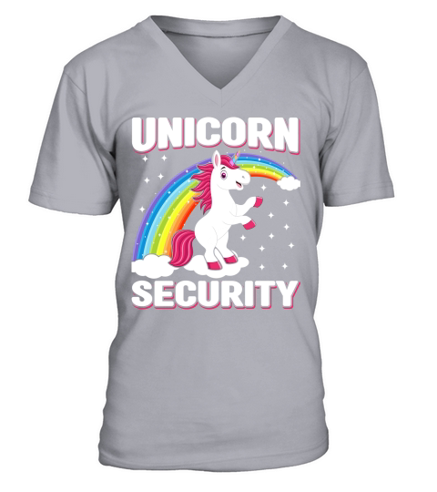 Unicorn Security V-Neck T-shirt