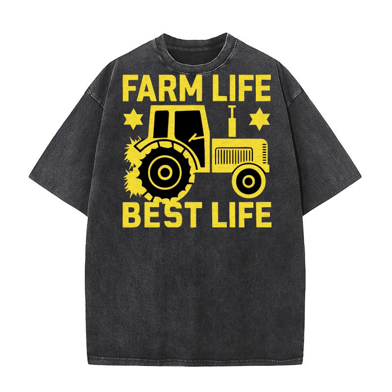 Farm Life Best Life Washed T-Shirt
