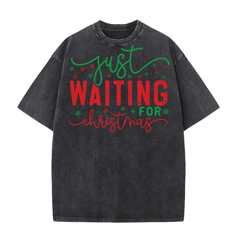 Just waiting for christmas 4 02 Washed T-Shirt
