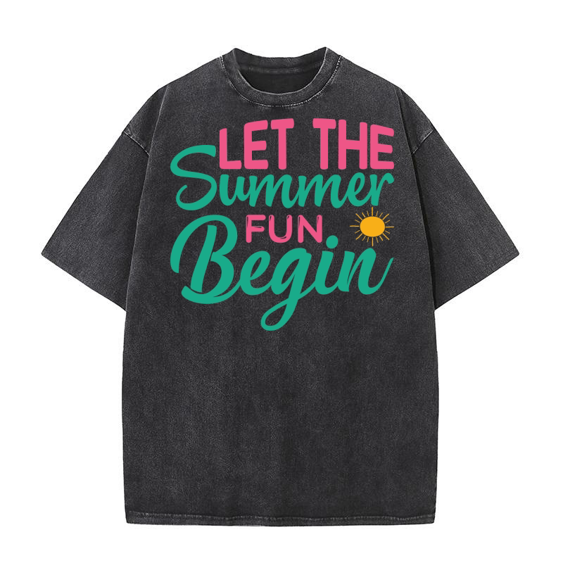 Let the summer fun begin Washed T-Shirt