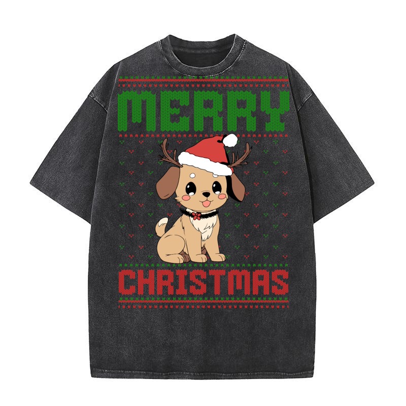 Merry christmas 59 87 Washed T-Shirt
