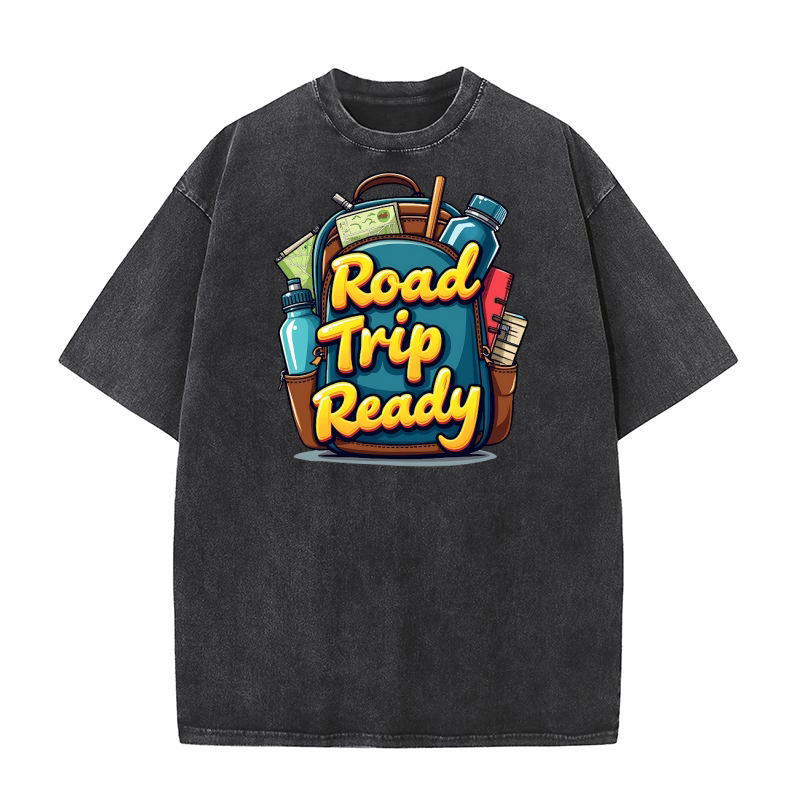 Road trip ready Washed T-Shirt