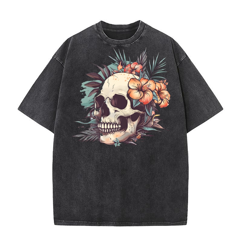 Summer Surf Skull Bundle 02 Washed T-Shirt