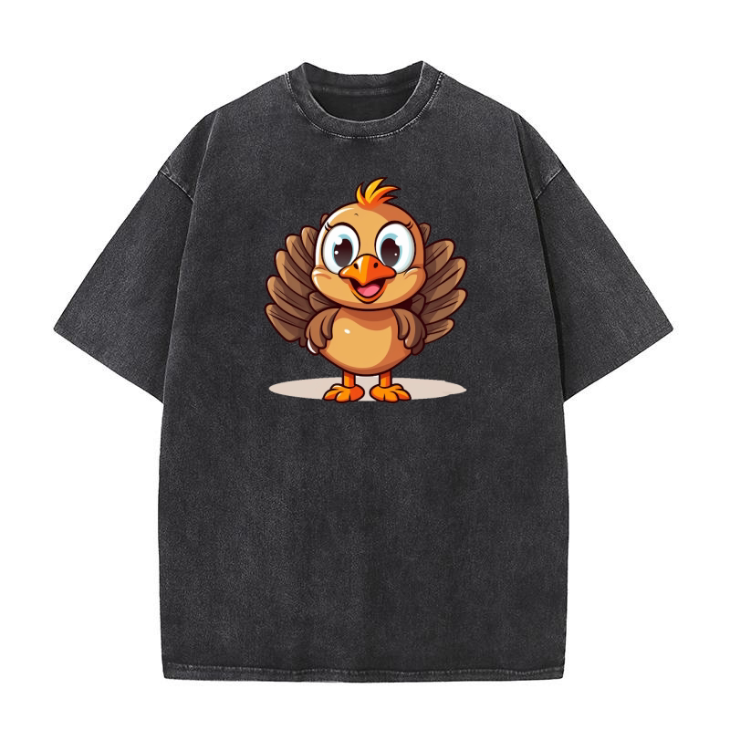 Thanksgiving Funny Turkey 12 Washed T-Shirt