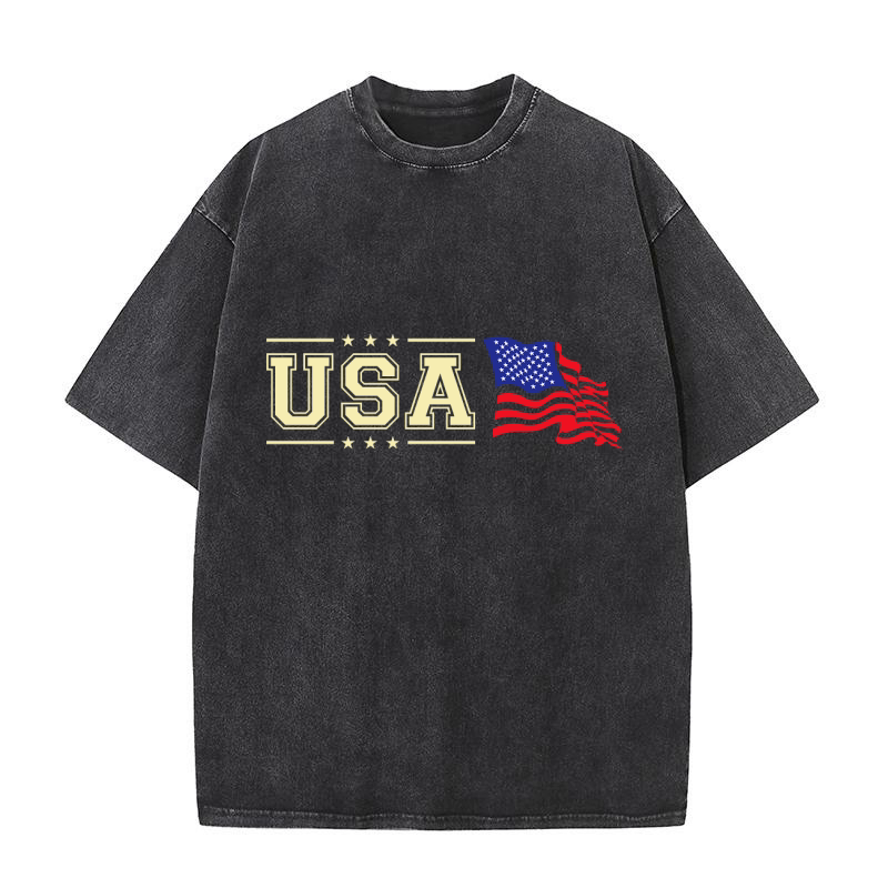 USA Patriotic 17 Washed T-Shirt