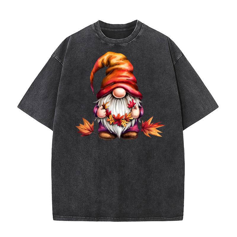 Watercolour Dwarves Autumn Clipart Washed T-Shirt