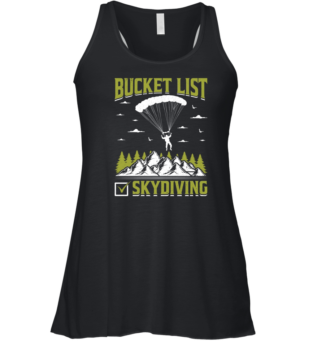 Bucket list skydiving 03 Women's Flowy Tank Top