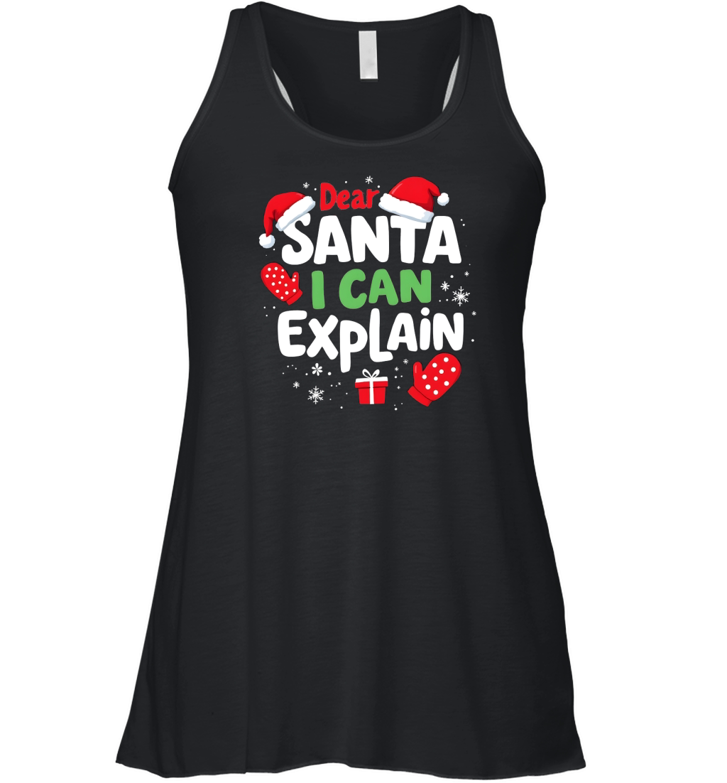 Dear santa i can explain Women's Flowy Tank Top