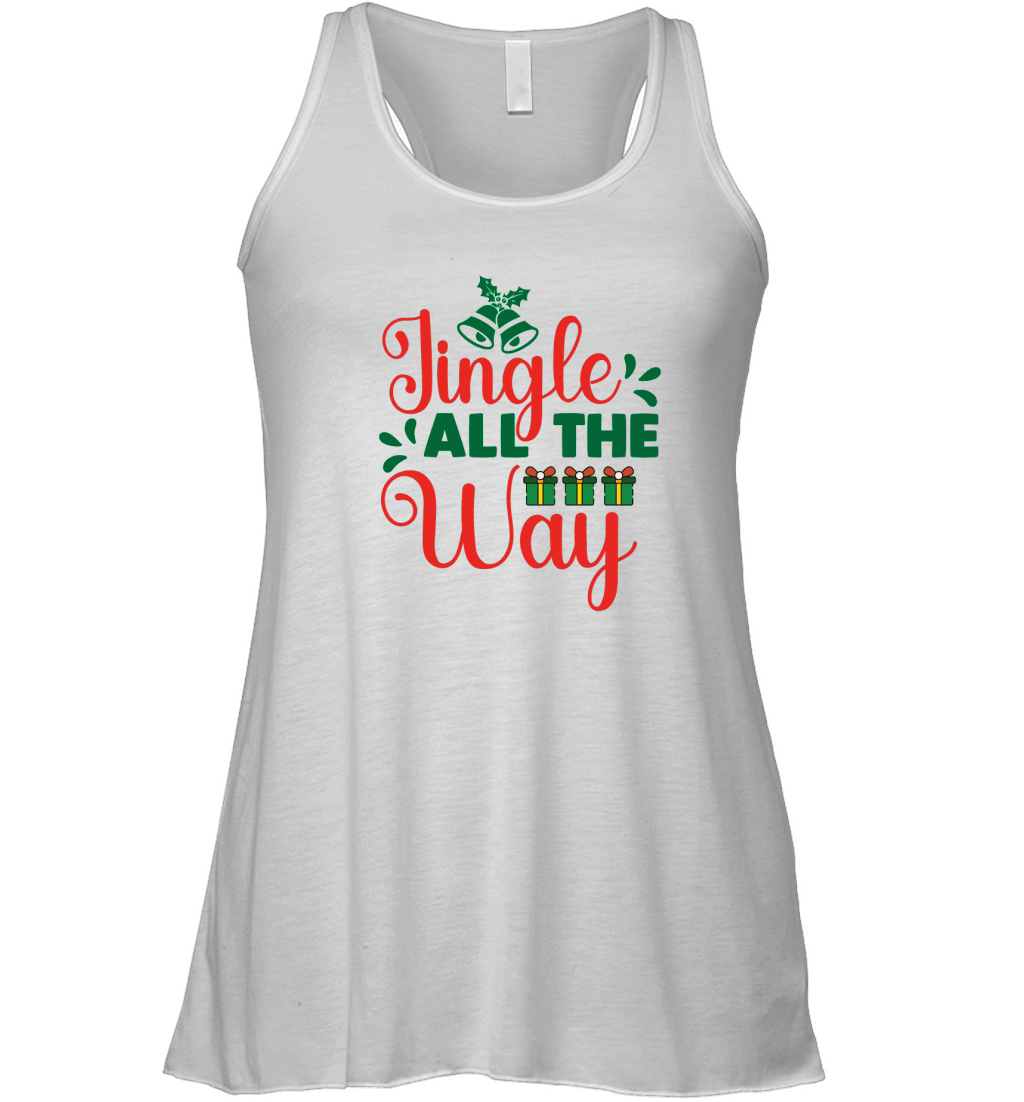 Jingle All The Way Merry Christmas Women's Flowy Tank Top