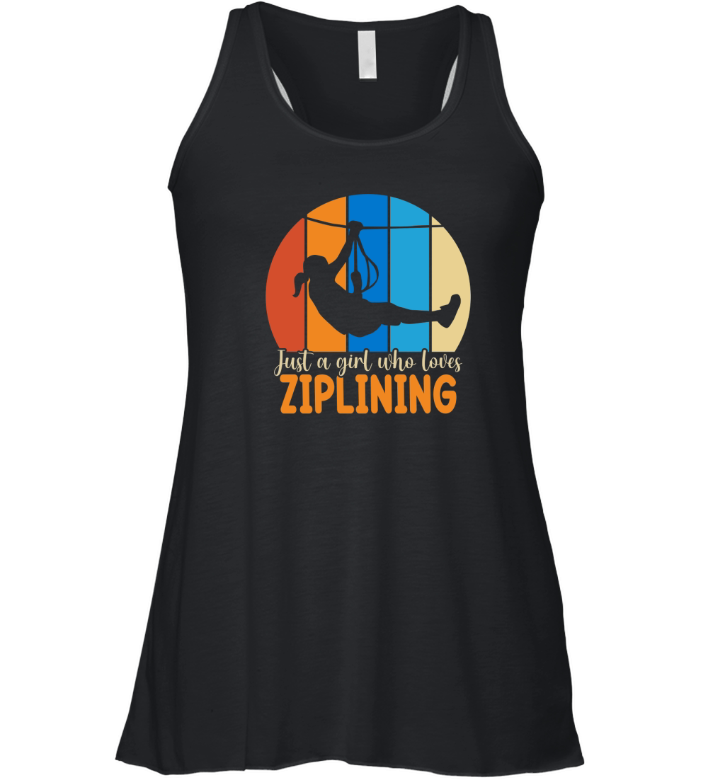 Just a girl who loves ziplining Women's Flowy Tank Top