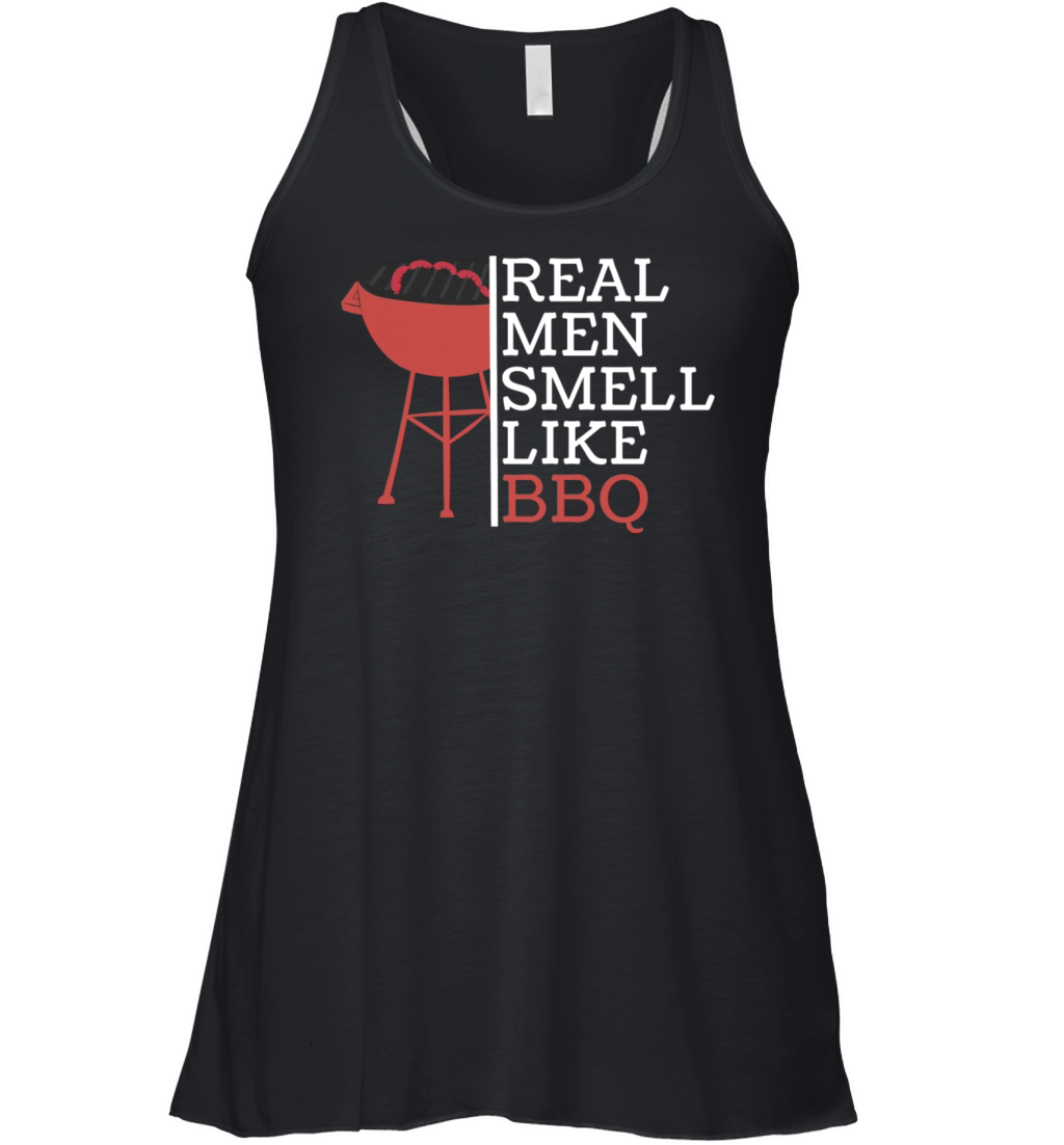 Real men smell like barbecue Women's Flowy Tank Top