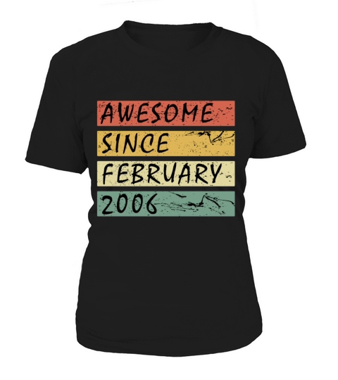2006 vintage birthday February saying Women's T-Shirt
