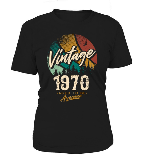 Vintage 1970 birthday gifts for men women bday Women's T-Shirt