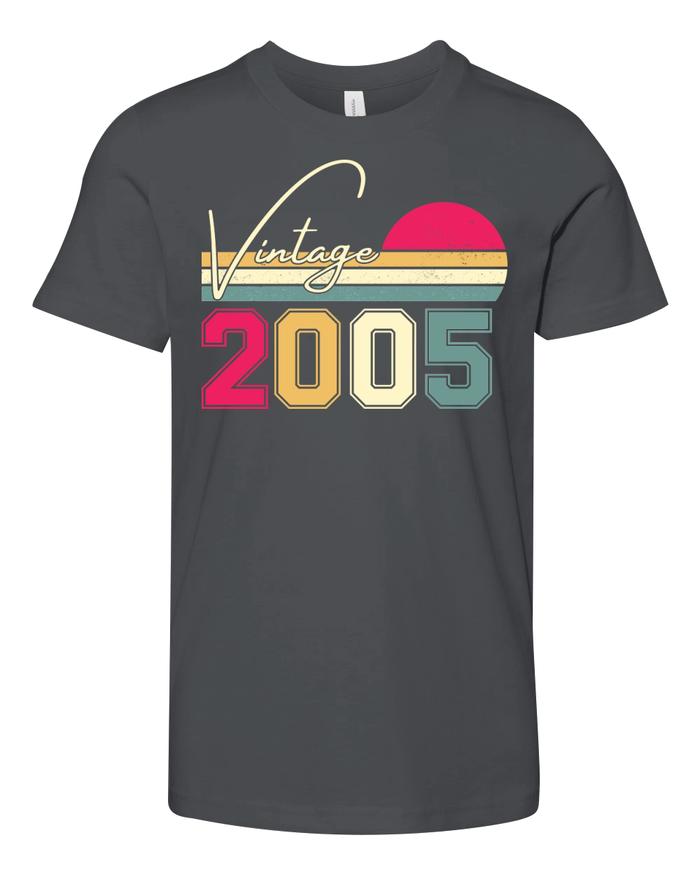 Birthday  Vintage Classic Born In 2005 Youth Unisex Jersey Tee