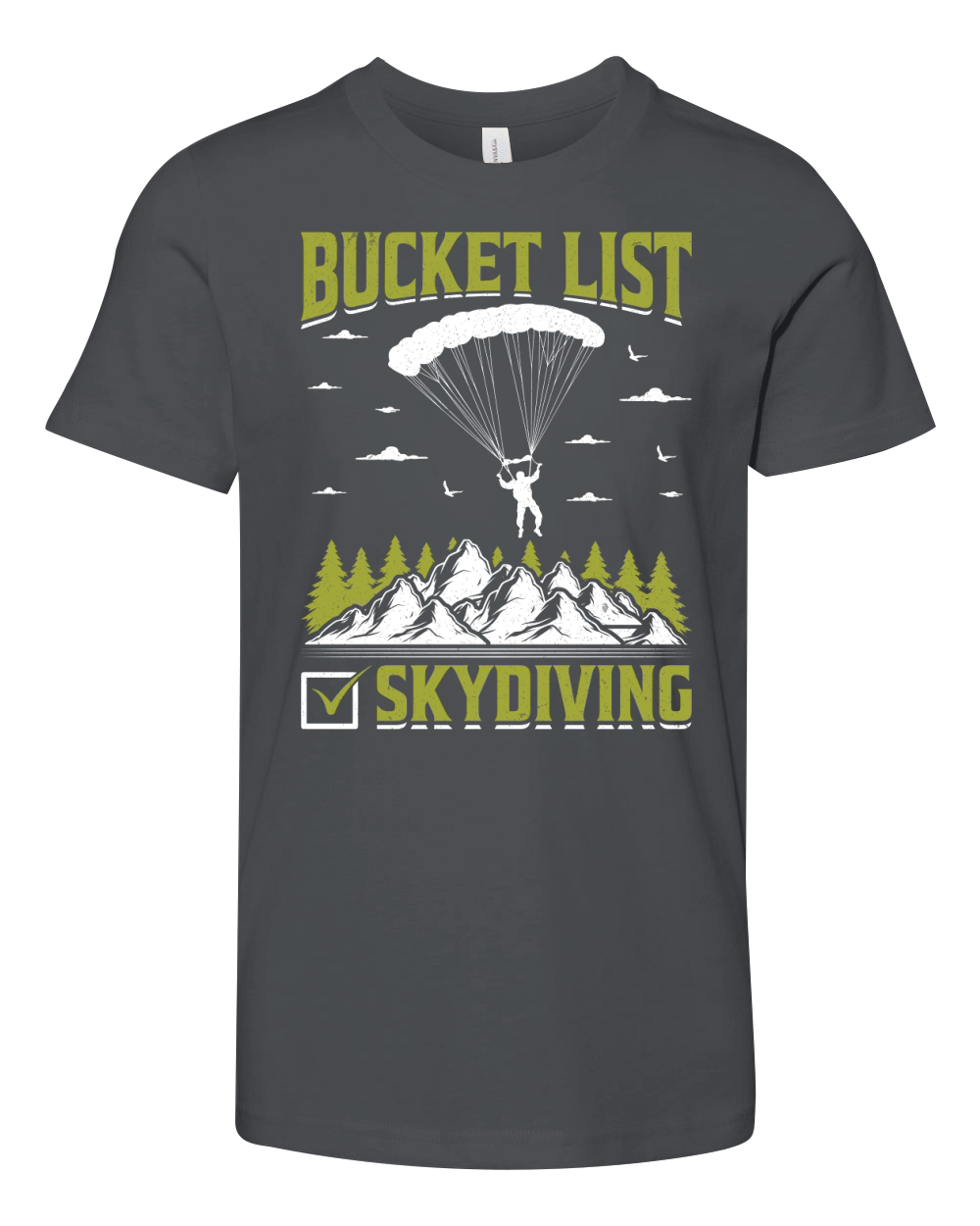 Bucket list skydiving 03 Youth Unisex Jersey Tee