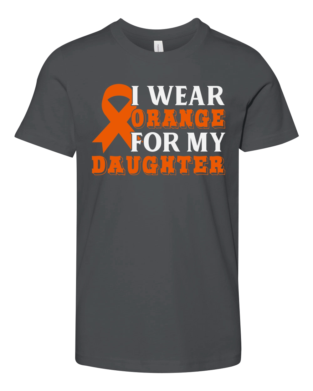 Orange  For My Daughter Youth Unisex Jersey Tee