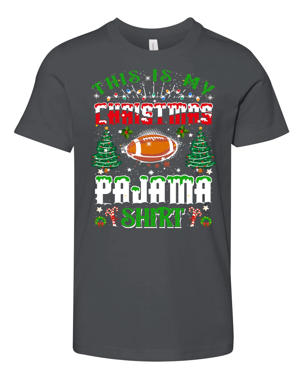 THIS IS MY CHRISTMAS PAJAMA SHIRT Youth Unisex Jersey Tee
