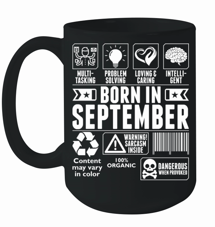 Born In September Tshirt Ceramic Mug