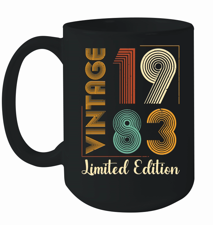 Vintage 1983 Limited Edition Birthday T Shirt Design (1) Ceramic Mug