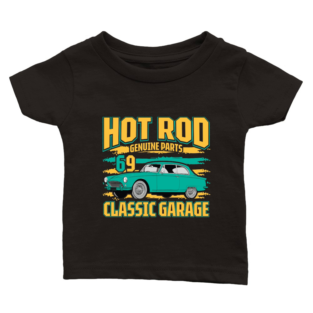 Hot Rod Genuine Parts 69 classic garage Vintage Car Classic Baby Crewneck T-shirt