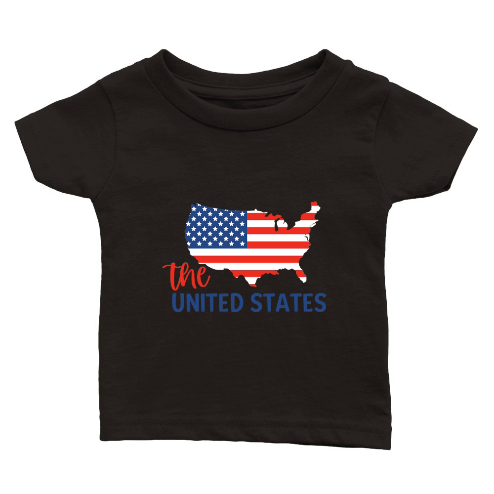 The united states Classic Baby Crewneck T-shirt