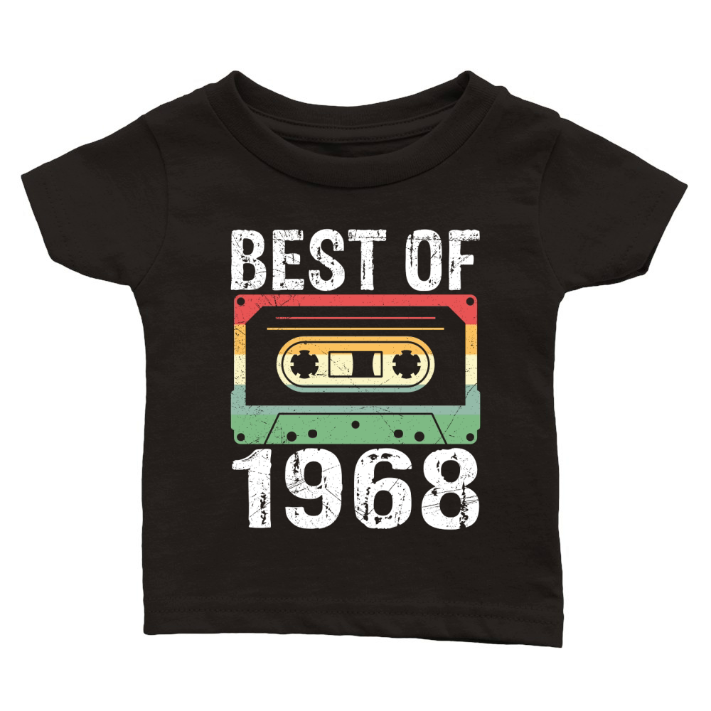 Vintage Best of 1968 Birthday Classic Baby Crewneck T-shirt