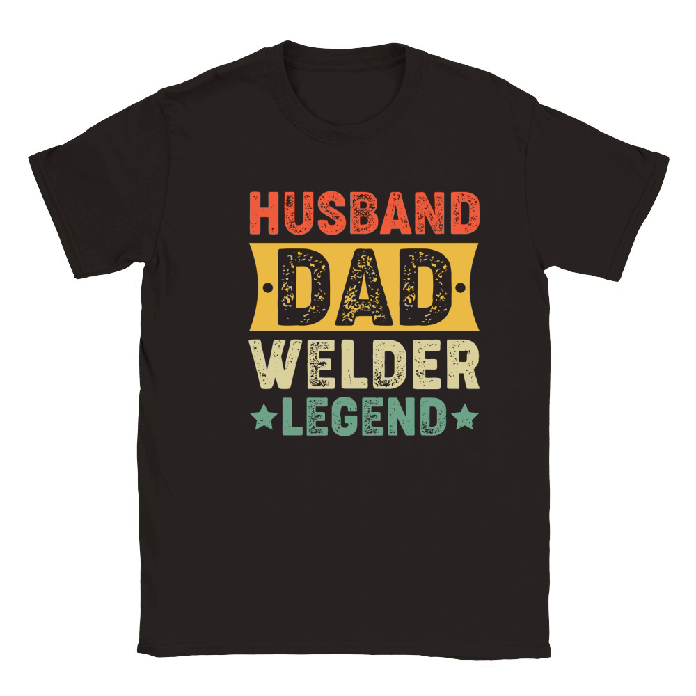father day   Husband Dad Welder Legend Classic Kids Crewneck T-shirt