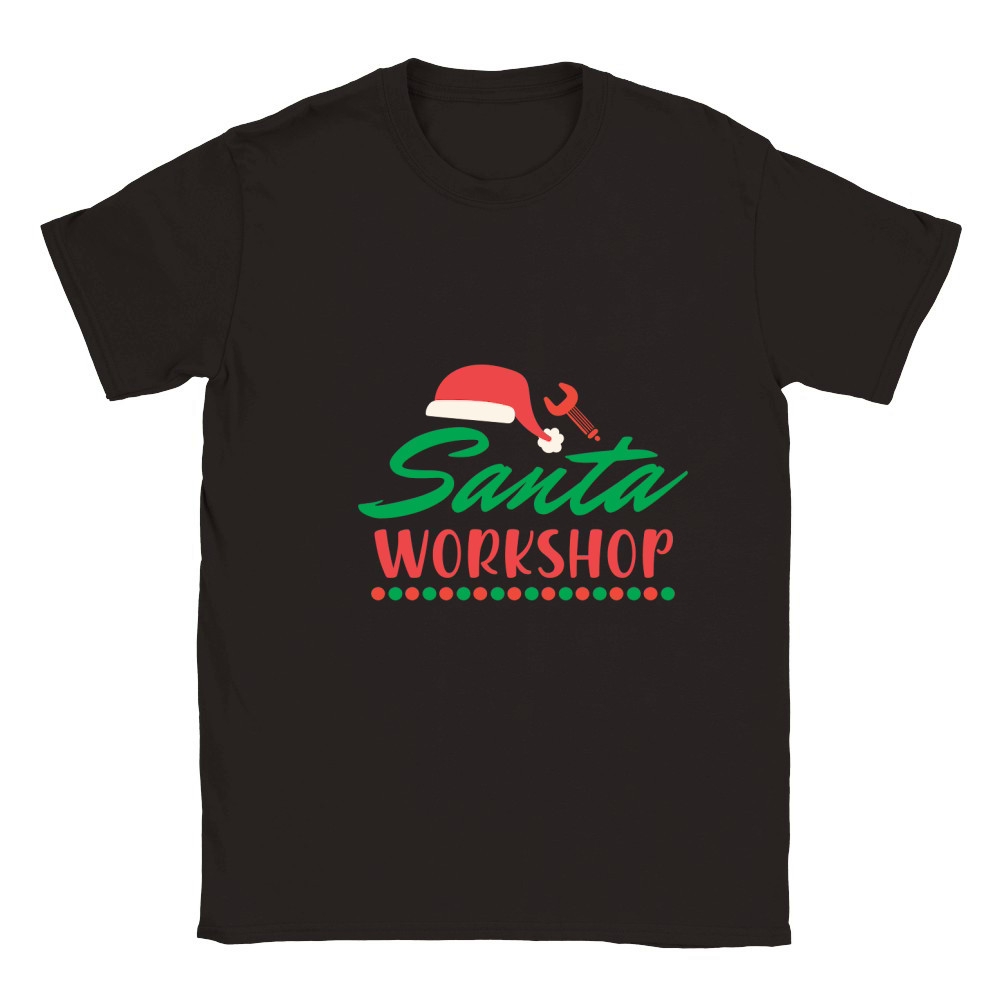 santa s workshop Classic Kids Crewneck T-shirt