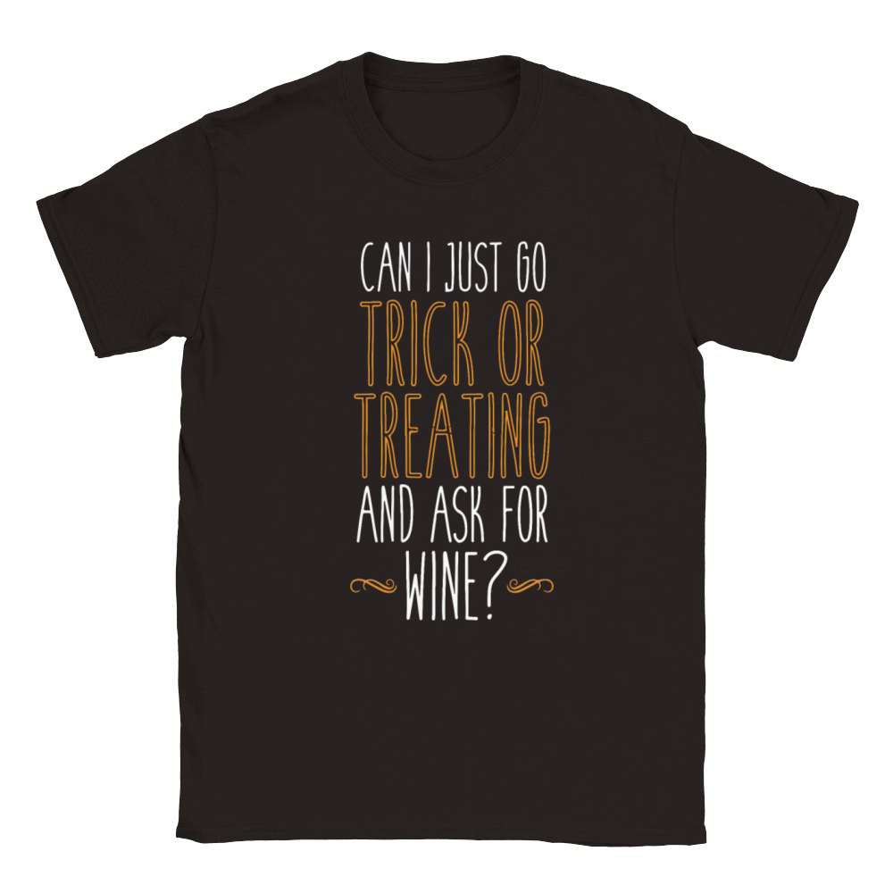 Trick or Treat For Wine Classic Kids Crewneck T-shirt