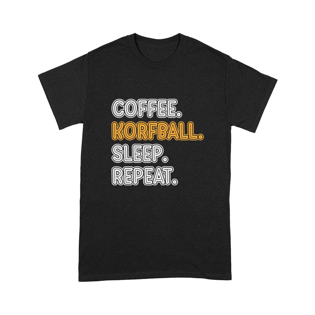 Coffee Korfball Sleep Repeat Comfort T-shirt