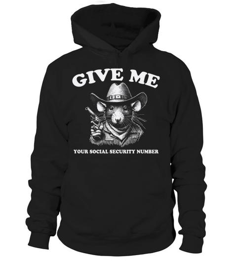 Rat Cowboy D White Hoodie Unisex