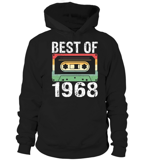 Vintage Best of 1968 Birthday Hoodie Unisex