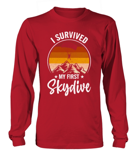 I survived my first skydive 09 Long sleeved Unisex