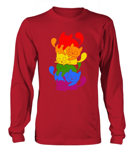 LGBT Color Cat Lesbian Gay LGBTQ Pride Transgender Long sleeved Unisex