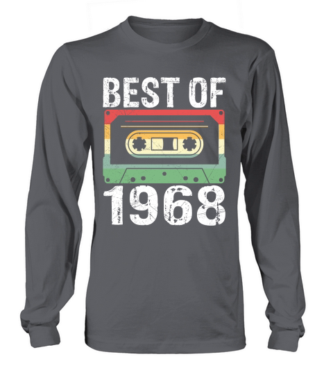 Vintage Best of 1968 Birthday Long sleeved Unisex