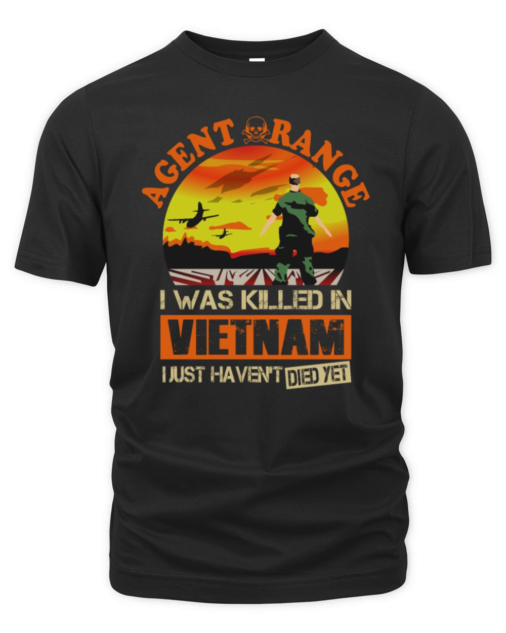 Agent Orange I Was Killed In Vietnam Organic Unisex T-shirt