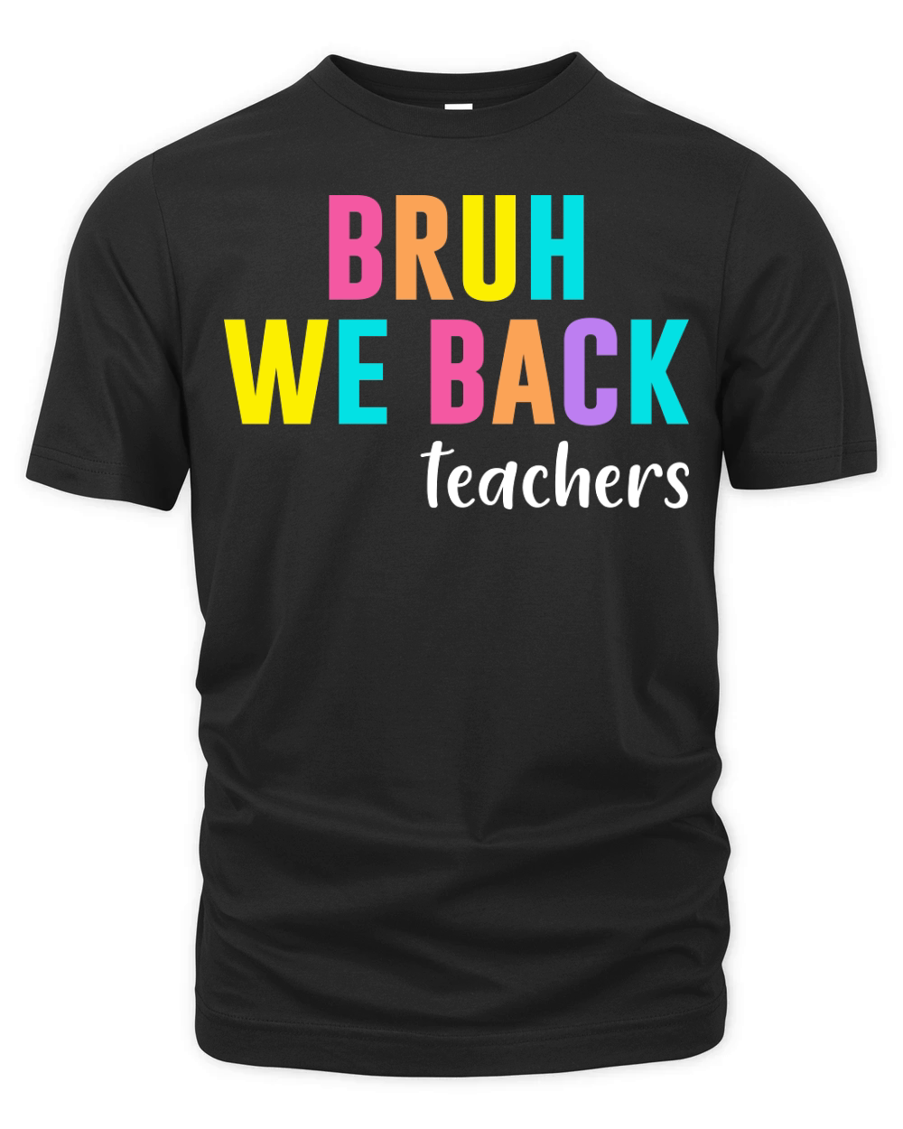 Bruh We Back Teachers 02 Organic Unisex T-shirt