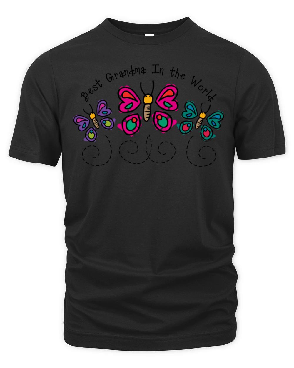 Butterfly Best Grandma Organic Unisex T-shirt