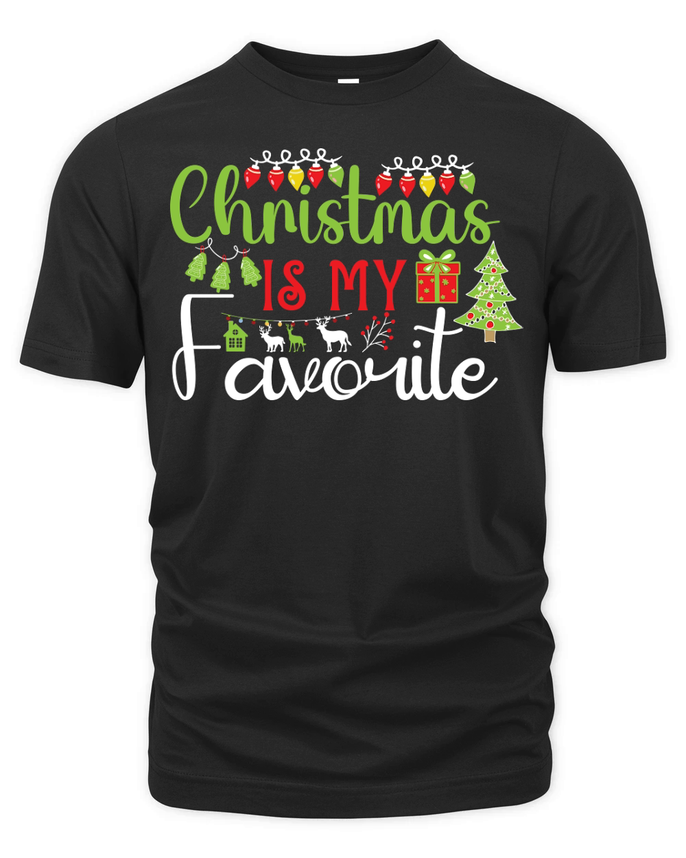 Christmas is My Favorite 8 Organic Unisex T-shirt