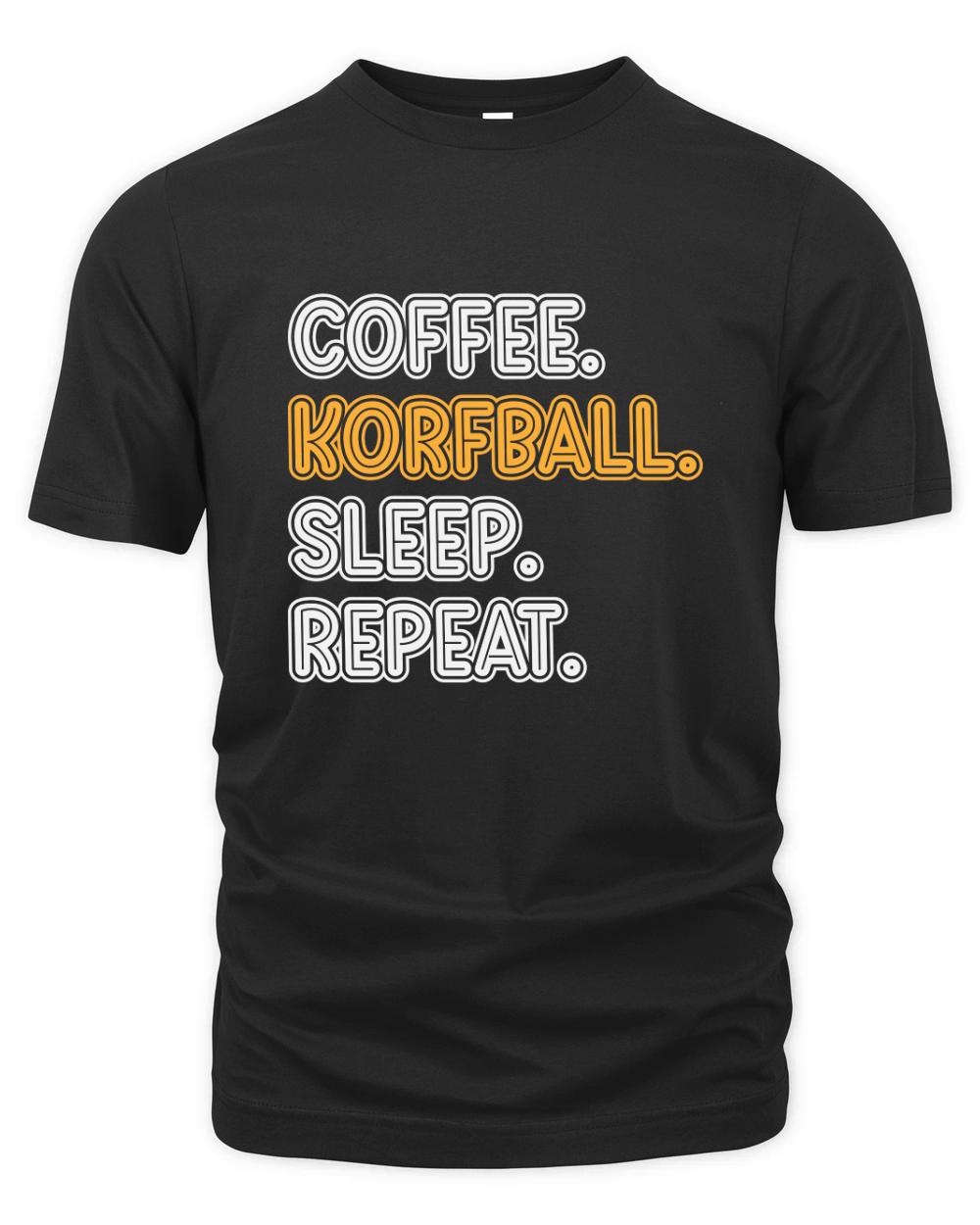 Coffee Korfball Sleep Repeat Organic Unisex T-shirt