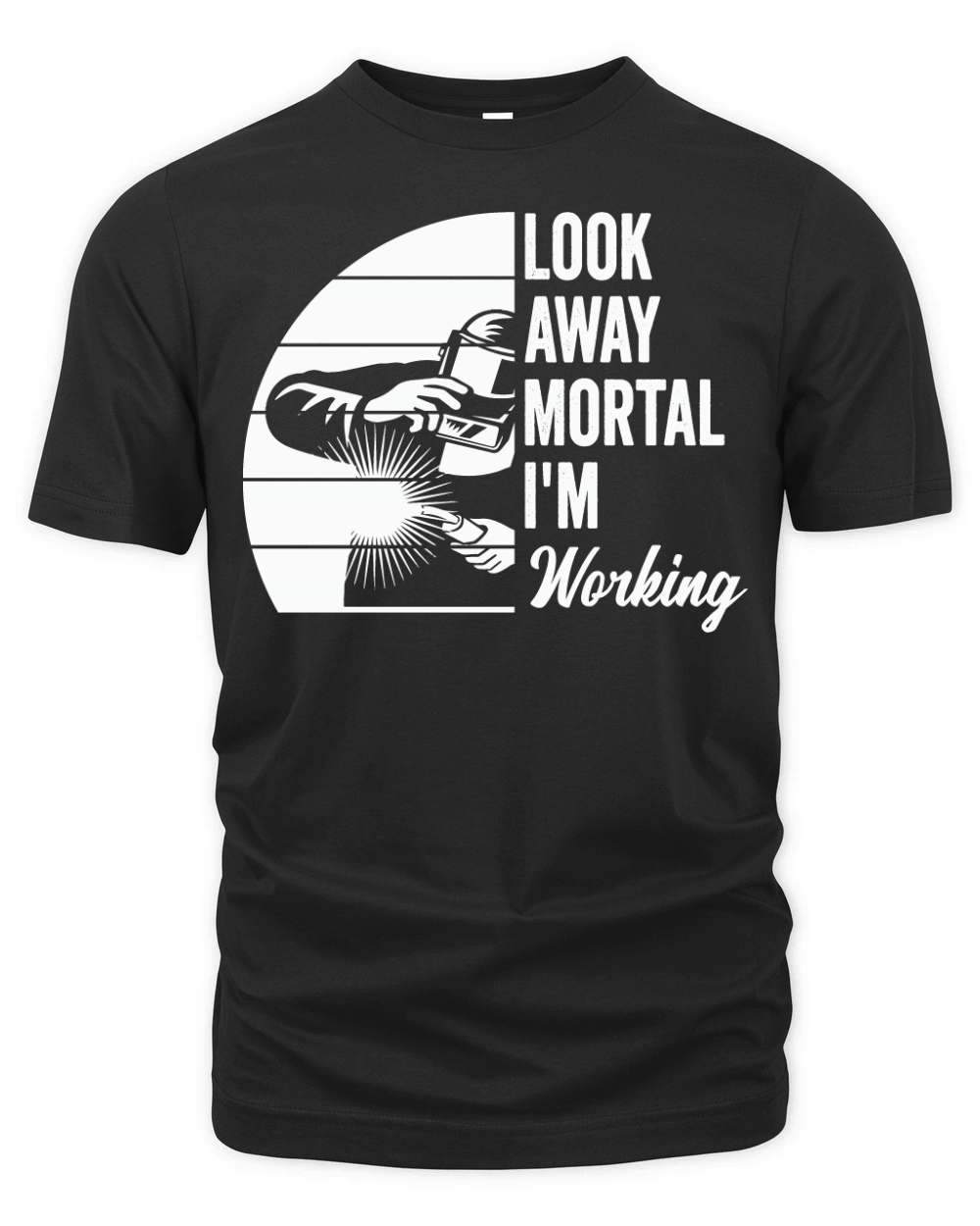 Look Away Mortal Im Working Organic Unisex T-shirt