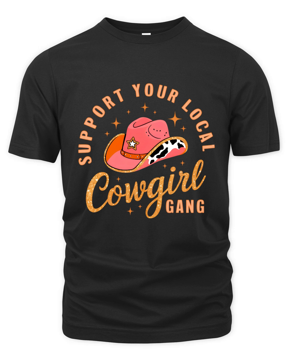 Support your local cowgirl gang 2 Organic Unisex T-shirt