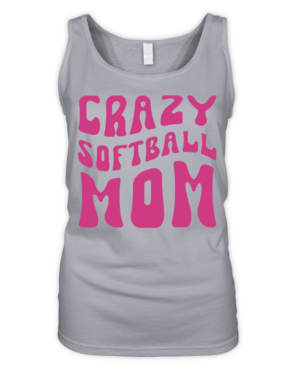 Crazy Softball Mom Organic Women's Tank Top