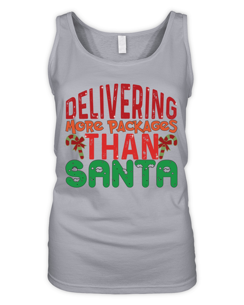 Delivering More Packages Than Santa Organic Women's Tank Top